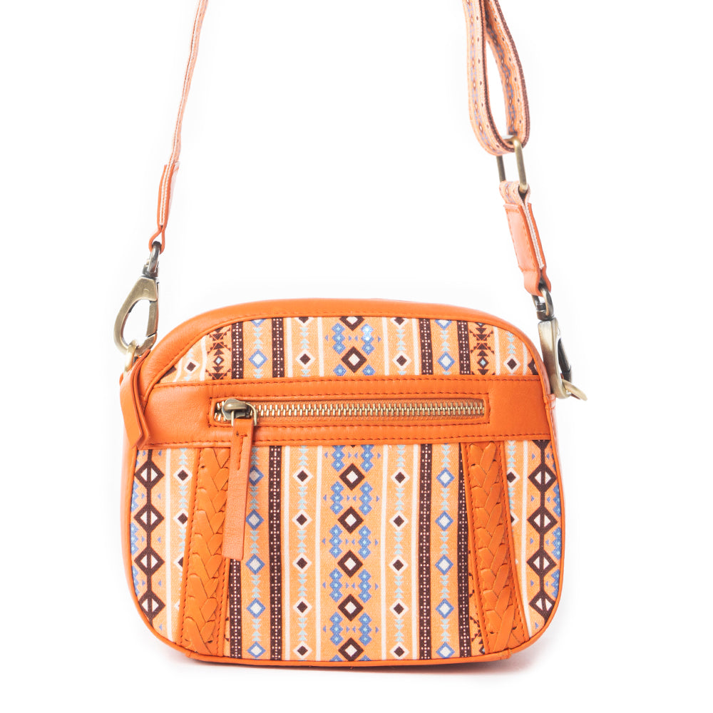 Pueblo Pointe Crossbody Bag In Red - Myra USA