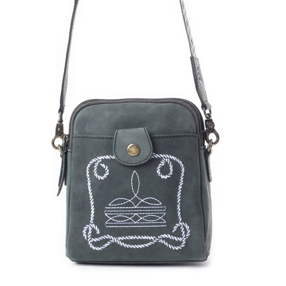 Starlight Rope Crossbody Bag In Black - Myra USA