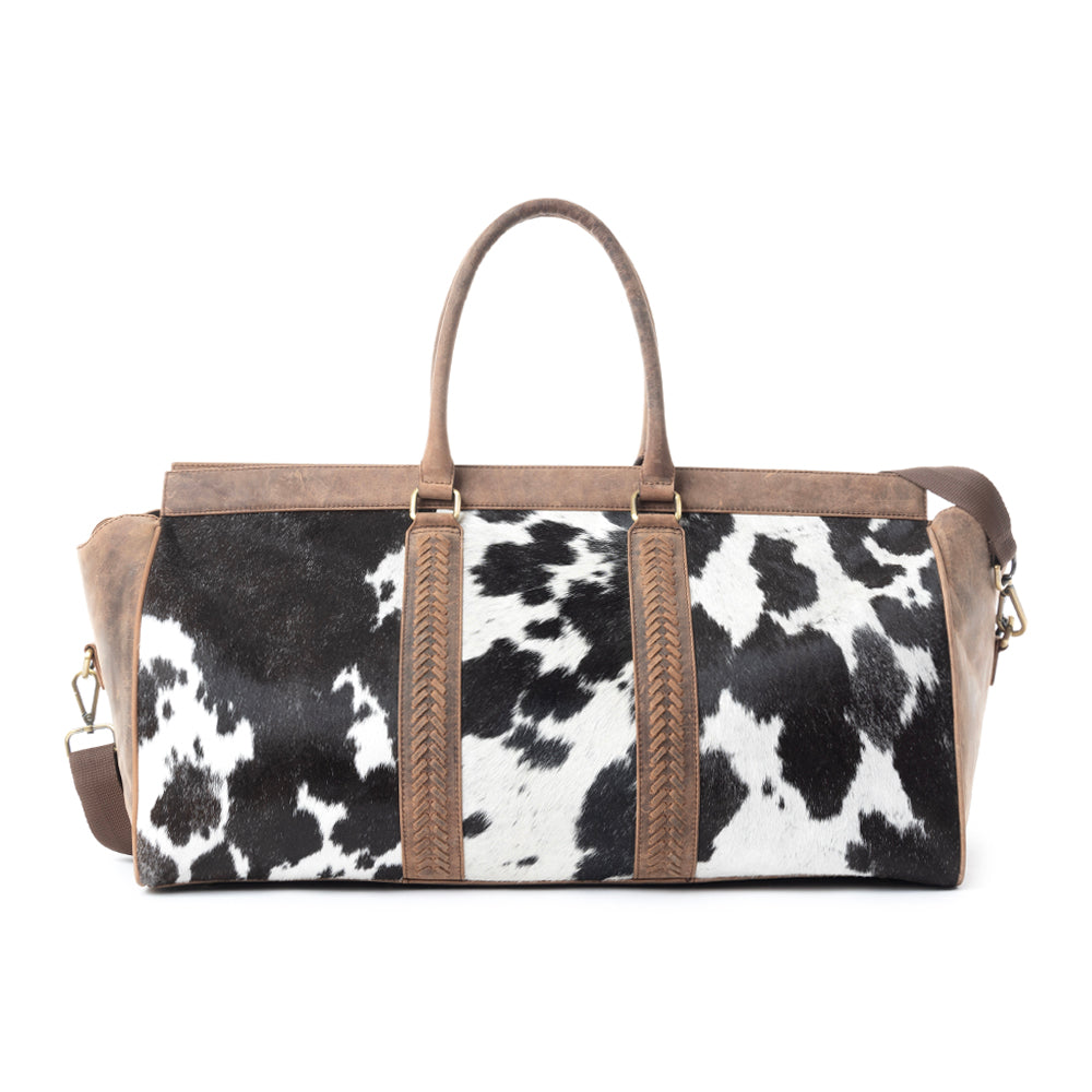 Rancher's Romance Traveller Bag In Black & White - Myra USA