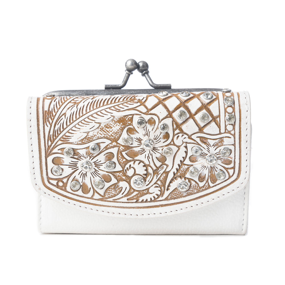 Sparkling Desert Moon Coin Purse In Chocolate White - Myra USA