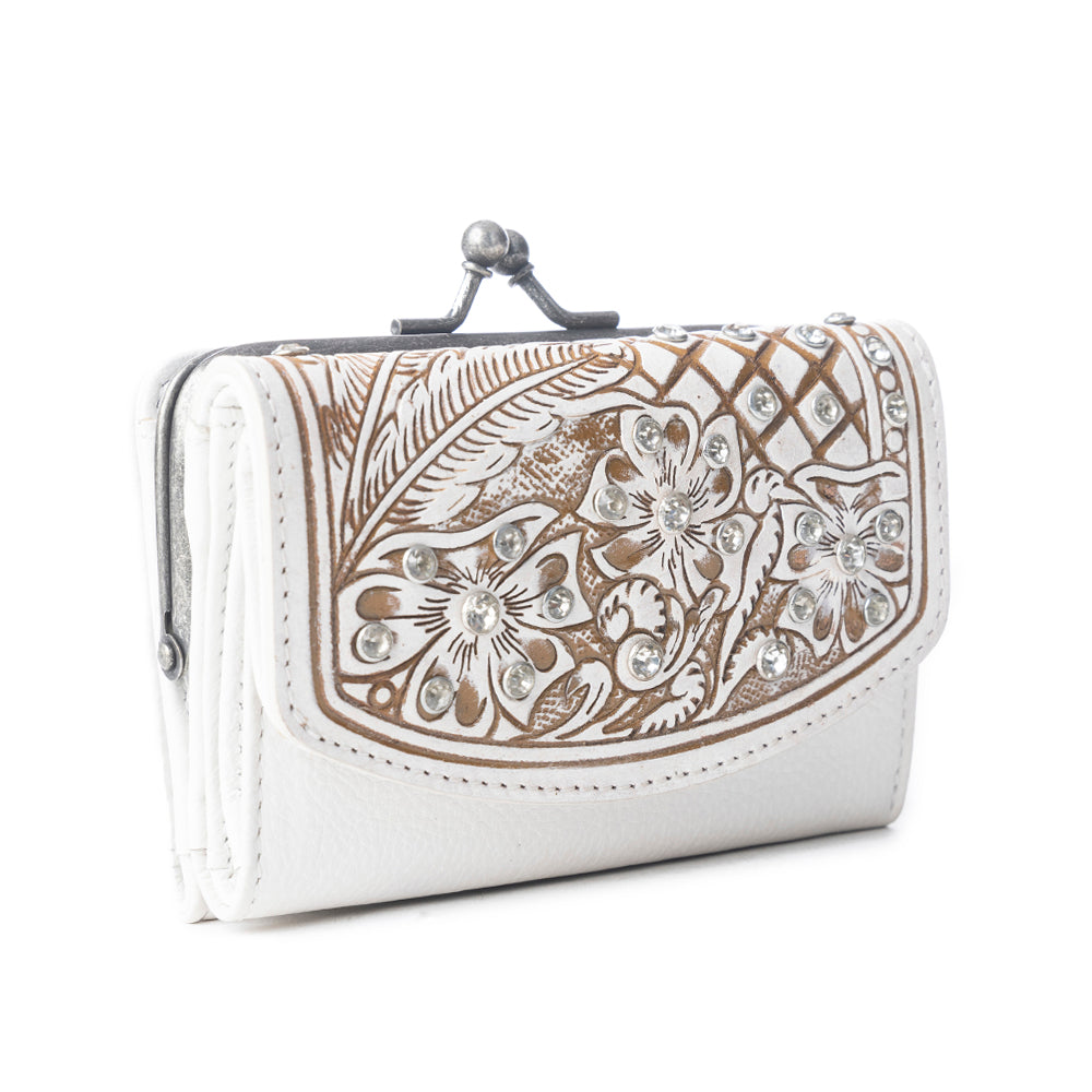 Sparkling Desert Moon Coin Purse In Chocolate White