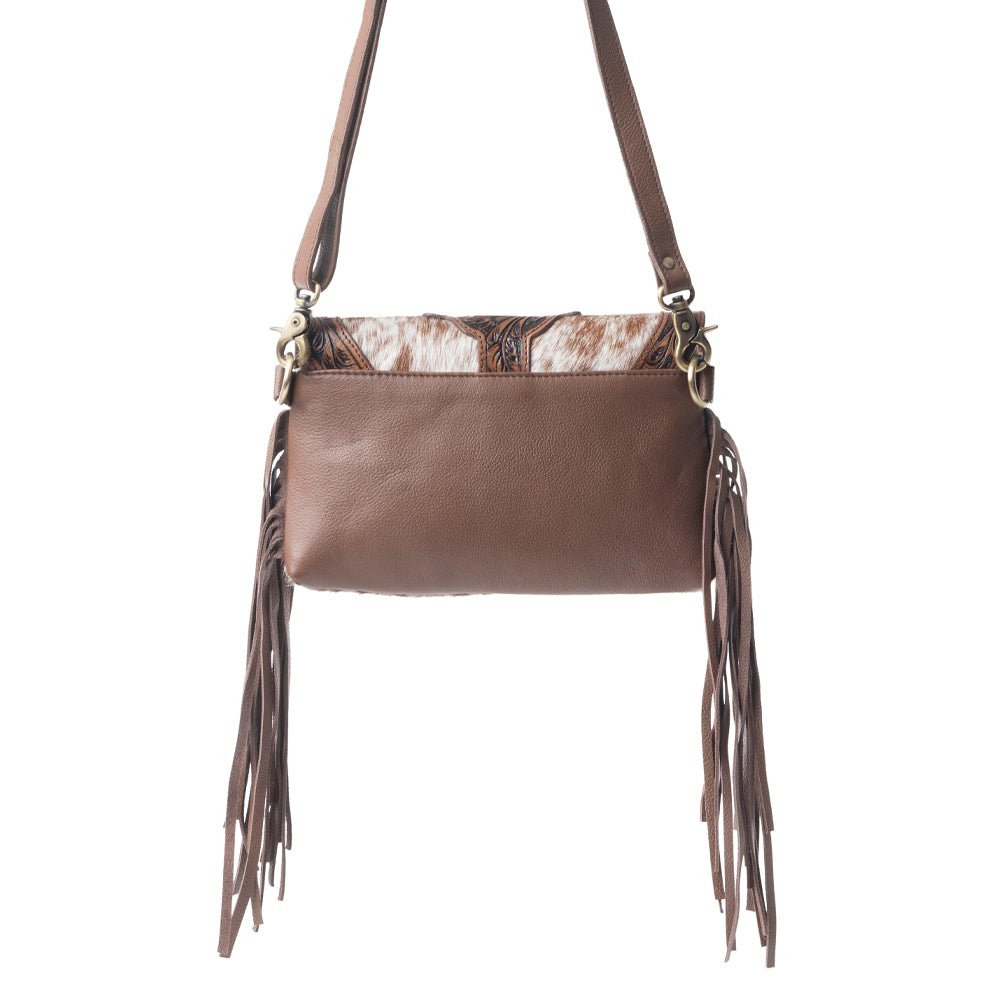 Stonedrop Ridge Crossbody Bag In Honey Chocolate - Myra USA