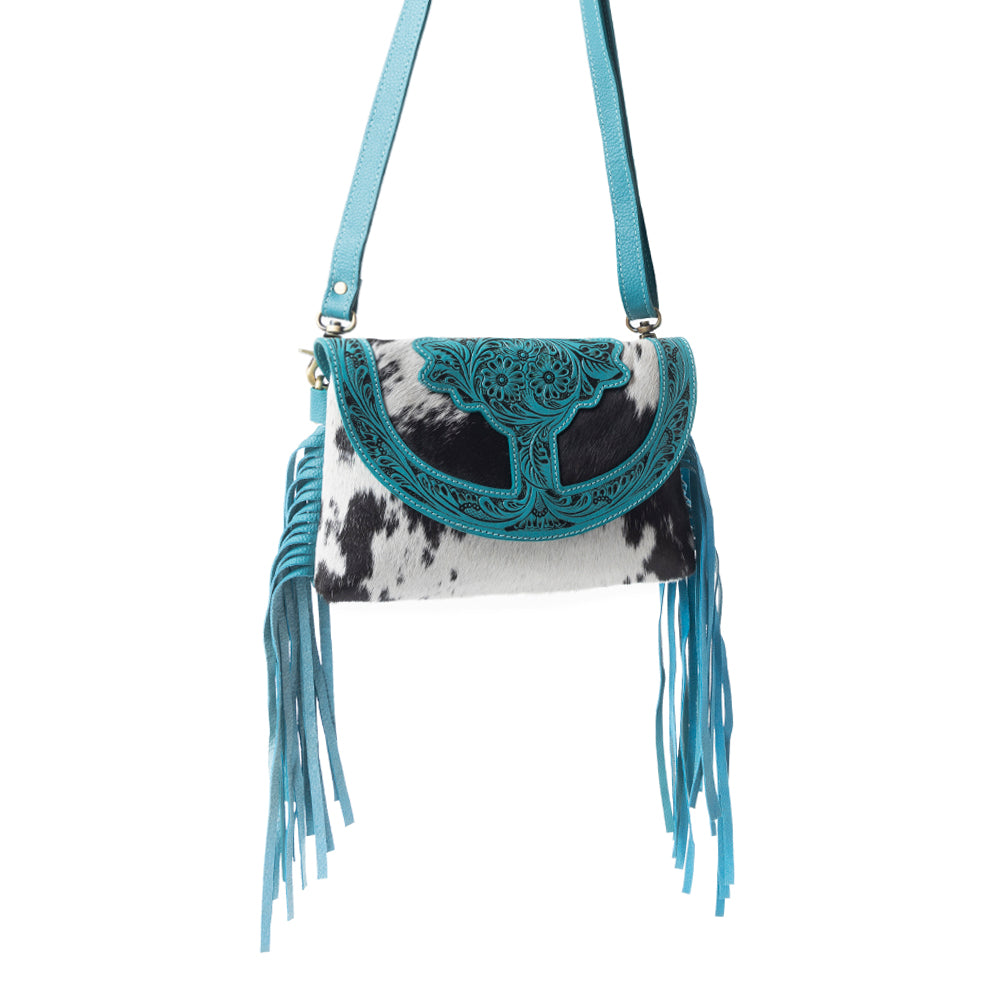Stonedrop Ridge Crossbody Bag In Teal - Myra USA