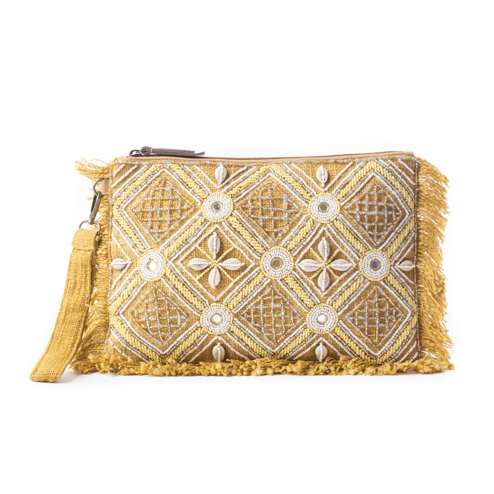 Desert Diamond Pouch In Brown - Myra USA