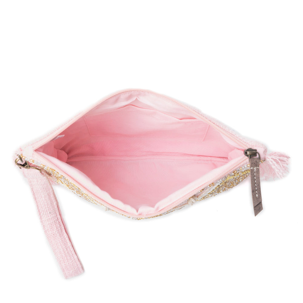Desert Diamond Pouch In Light Pink