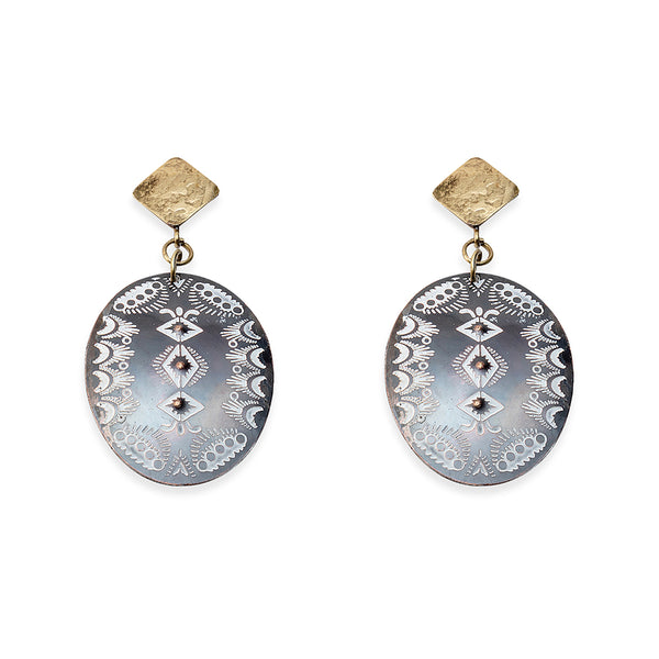 Ridge Nightfall Earrings - Myra USA