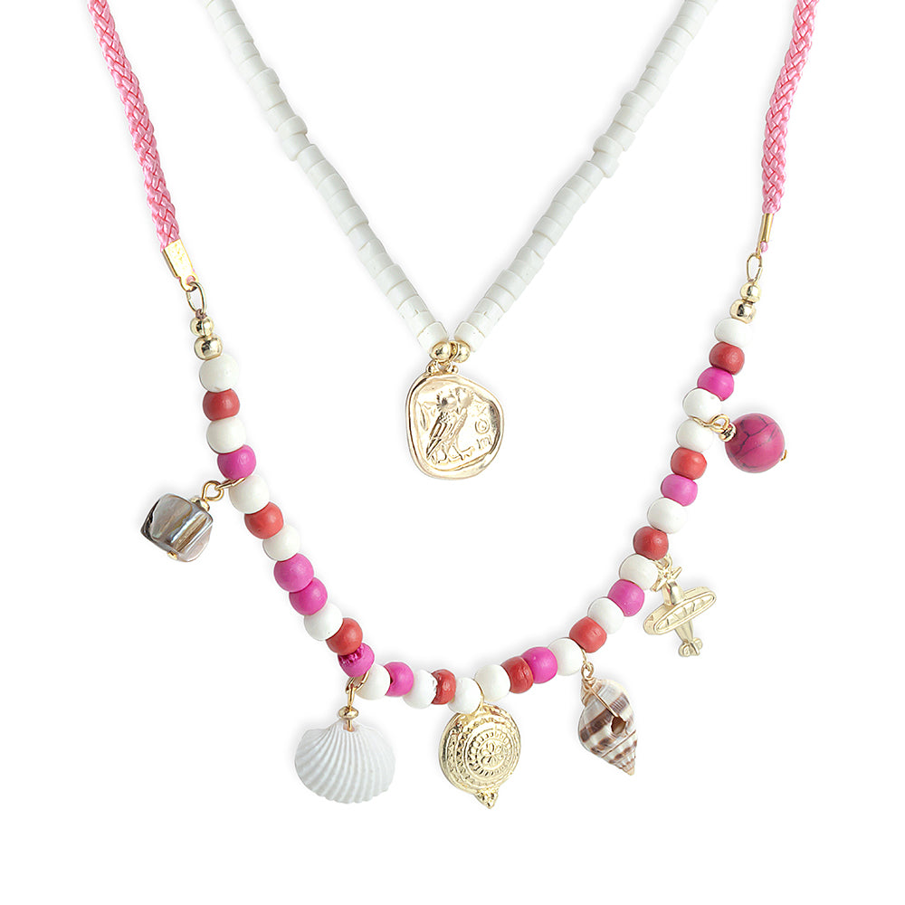 My Treasures Necklace In Rose - Myra USA