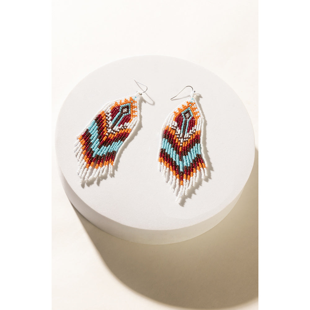 Feather Canyon Beaded Earrings - Myra USA