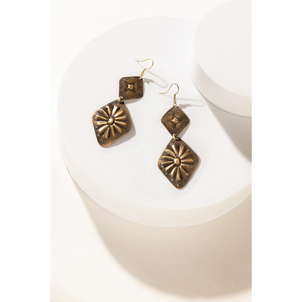 Prairie Concho Star Earrings - Myra USA