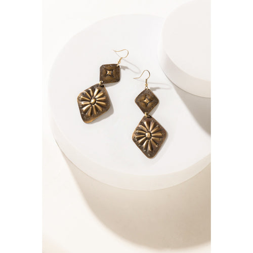 Prairie Concho Star Earrings - Myra USA