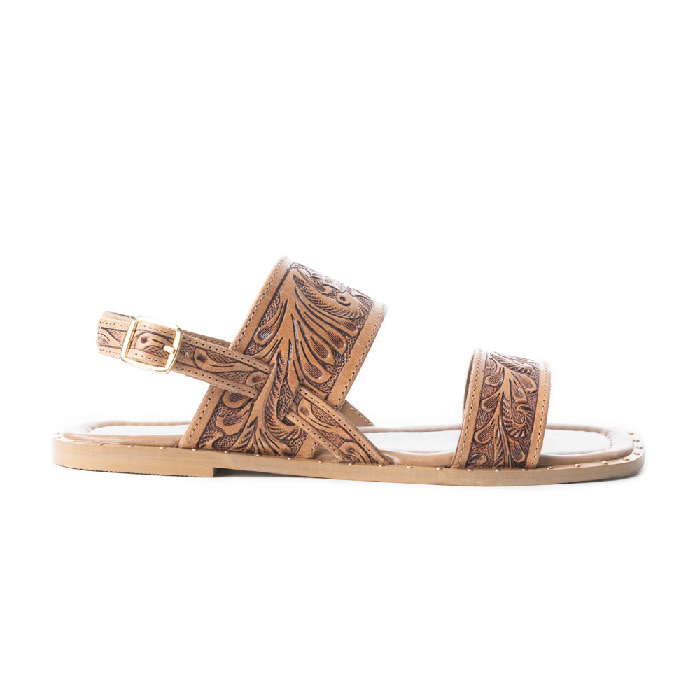 Wildlfower Wanderer Sandals In Natural - Myra USA