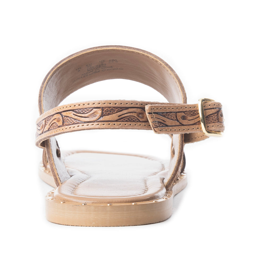 Wildlfower Wanderer Sandals In Natural - Myra USA