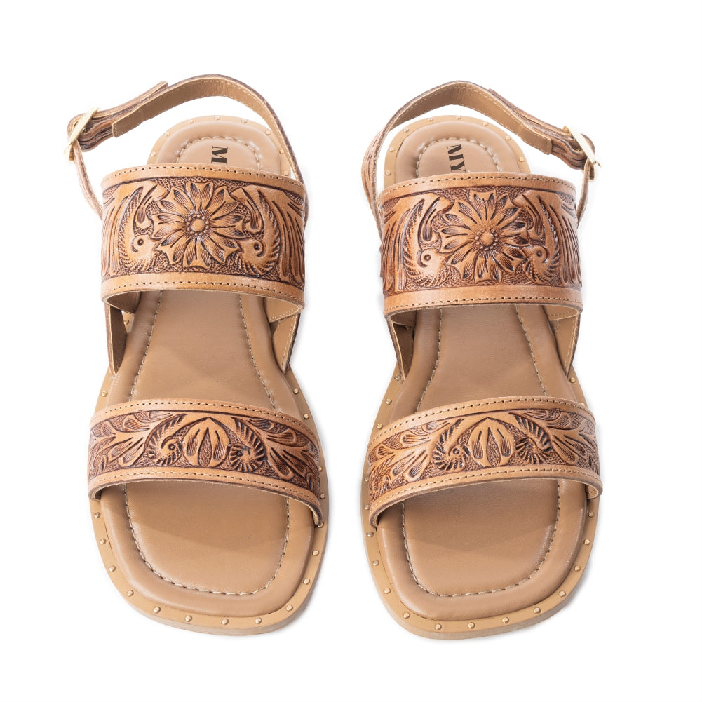Wildlfower Wanderer Sandals In Natural - Myra USA