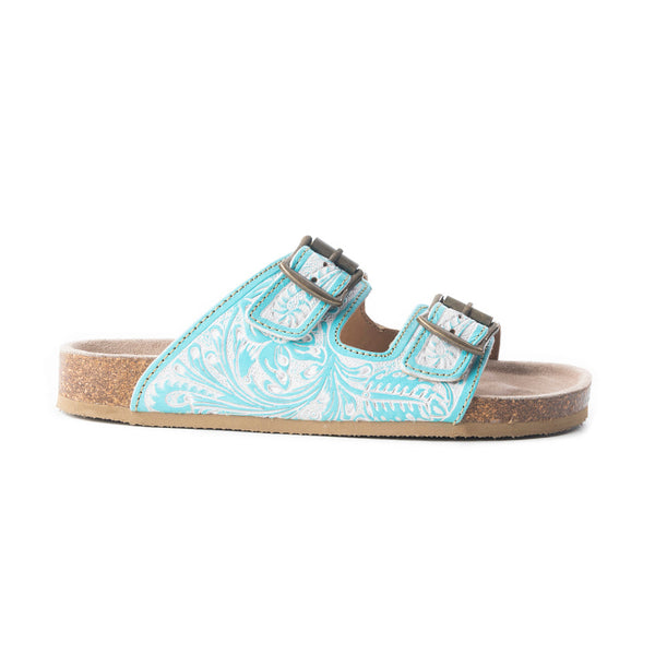Turquoise Trail Birks In Turquoise & White - Myra USA