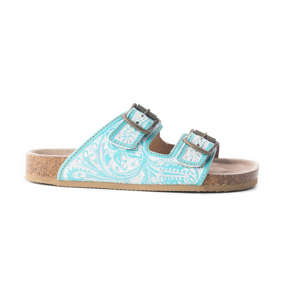 Turquoise Trail Birks In Turquoise & White - Myra USA
