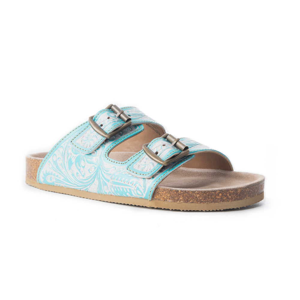 Turquoise Trail Birks In Turquoise & White - Myra USA