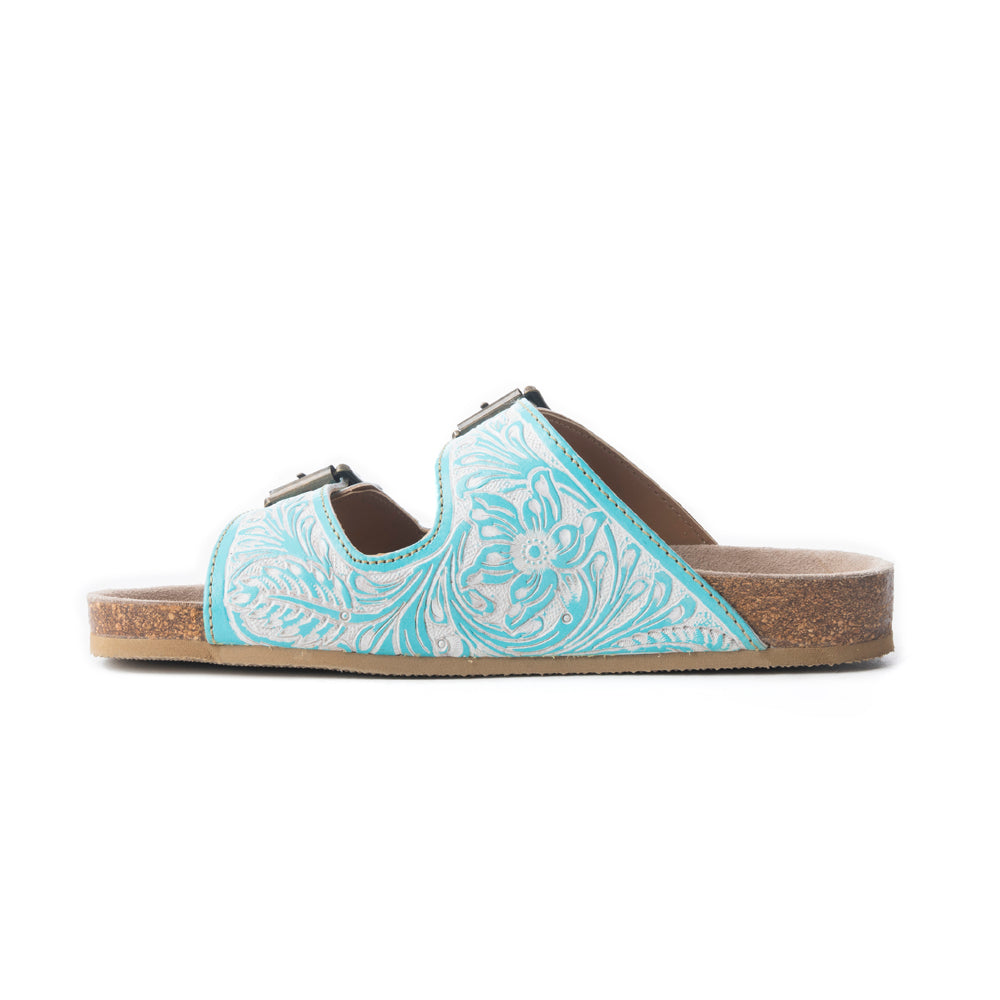 Turquoise Trail Birks In Turquoise & White - Myra USA