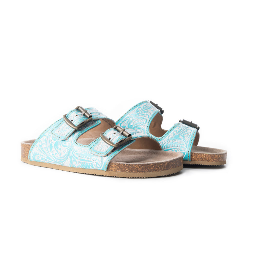 Turquoise Trail Birks In Turquoise & White - Myra USA