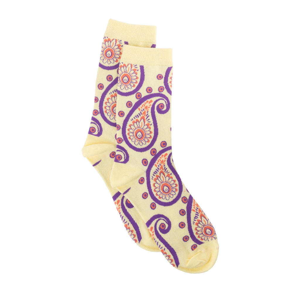Sunshine Swirl Suzie Socks In Cream - Myra USA