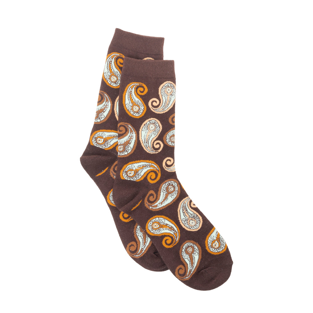 Sunshine Swirl Suzie Socks In Brown