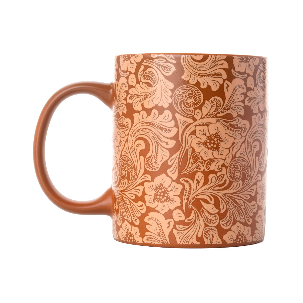 Sippin’ in the South Ceramic Mug in Brown Baroque - Myra USA