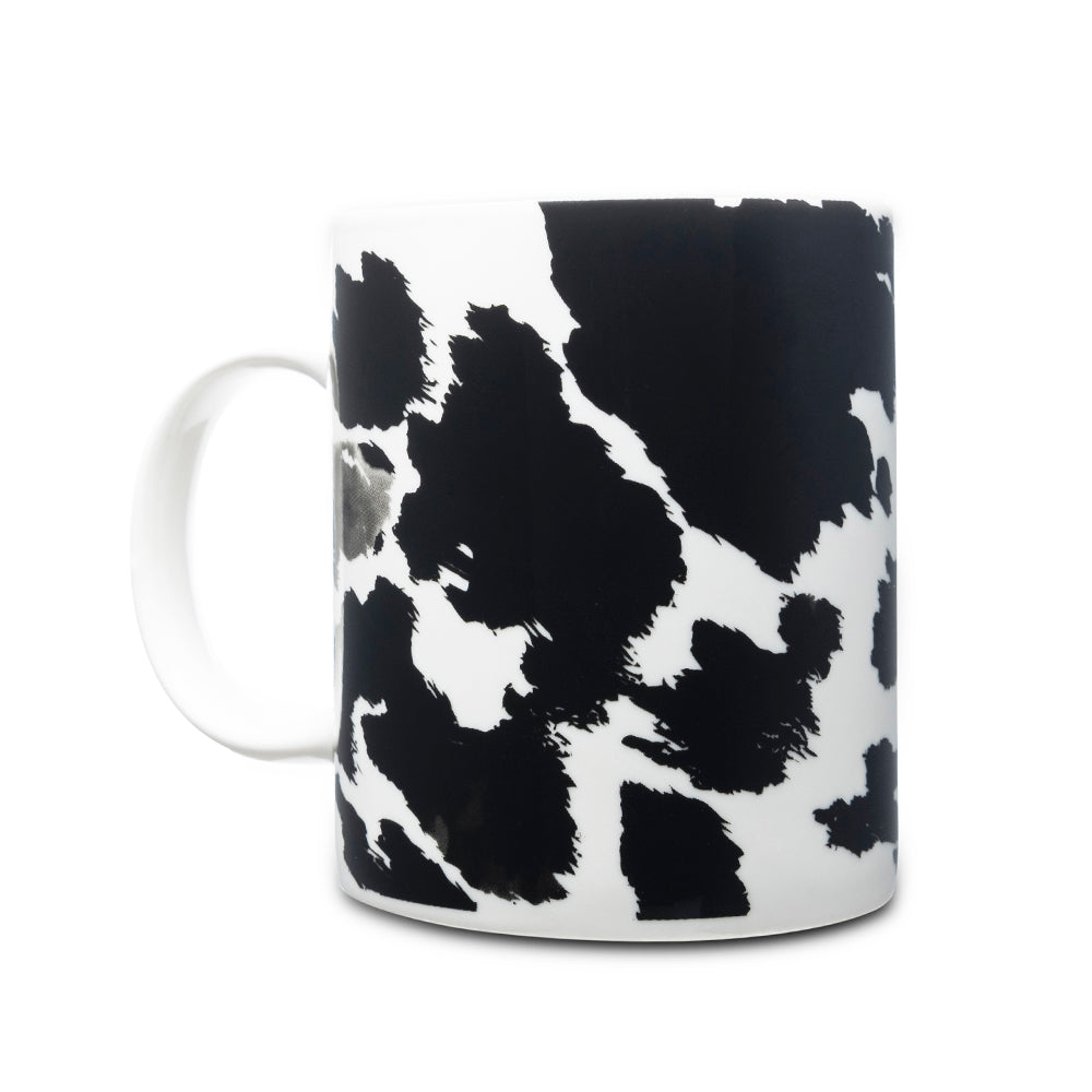 Sippin’ in the South Ceramic Mug in Black Leopard Print - Myra USA