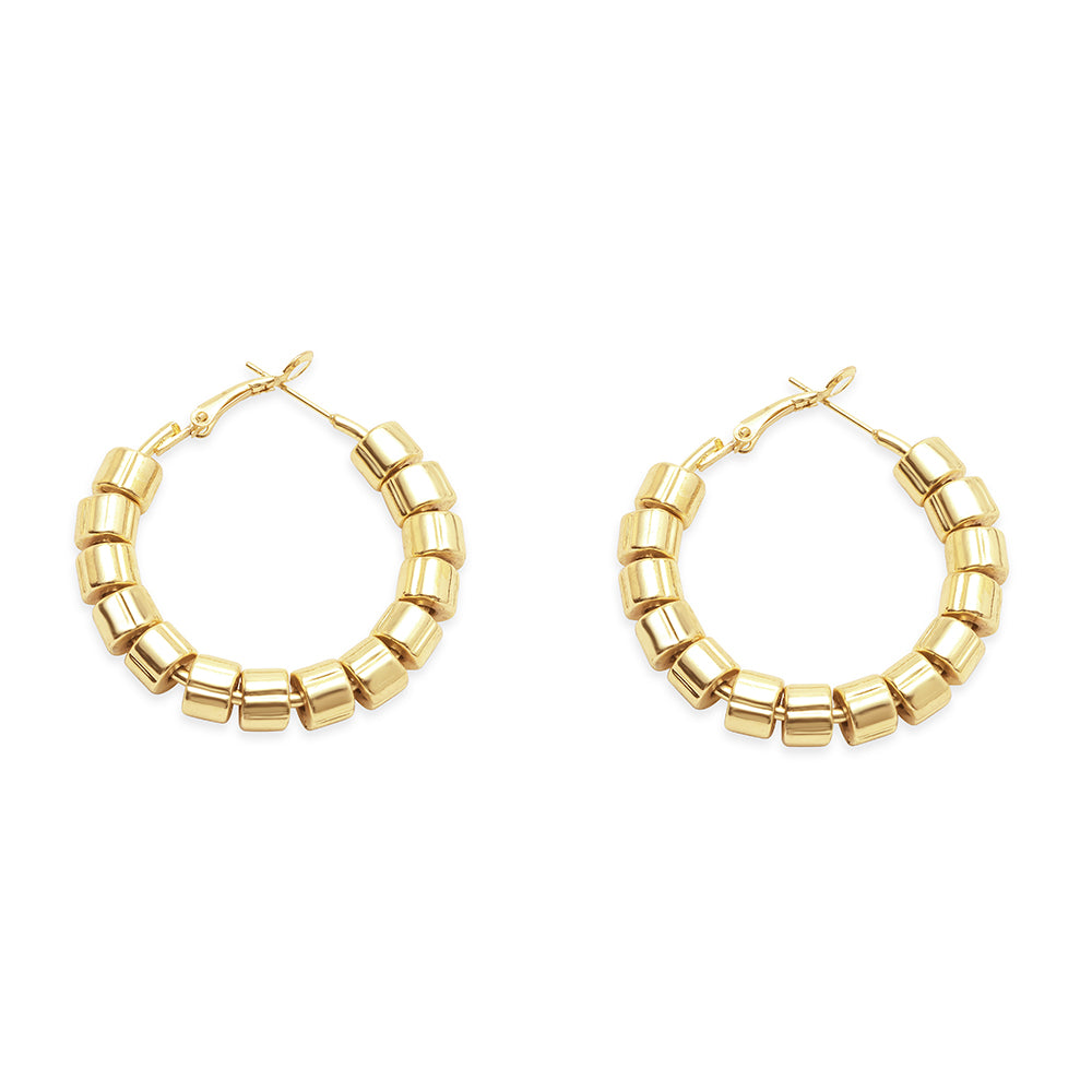 Golden Head Trail Earrings - Myra USA