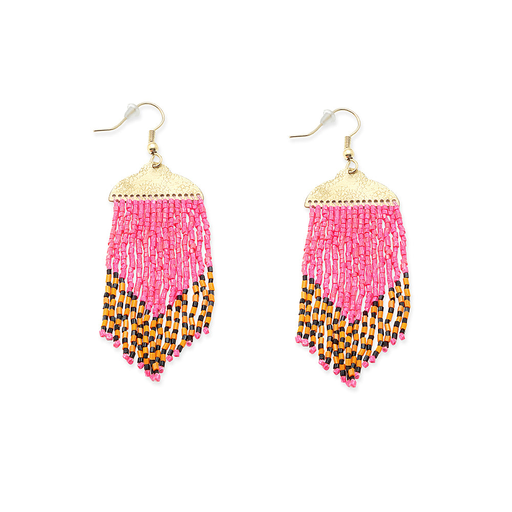 Desert Cascade Beaded Earrings - Myra USA
