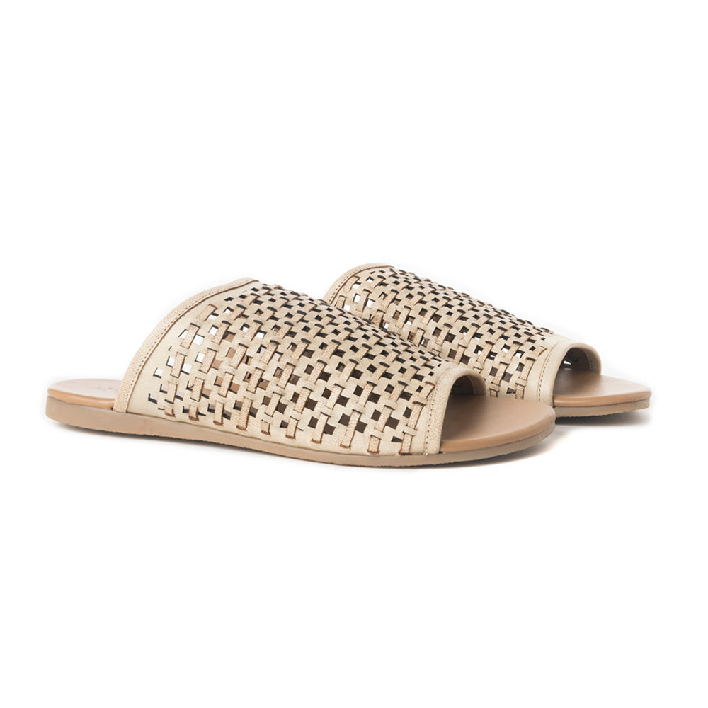 Dawnlace Desert Curve Sandals in Beige