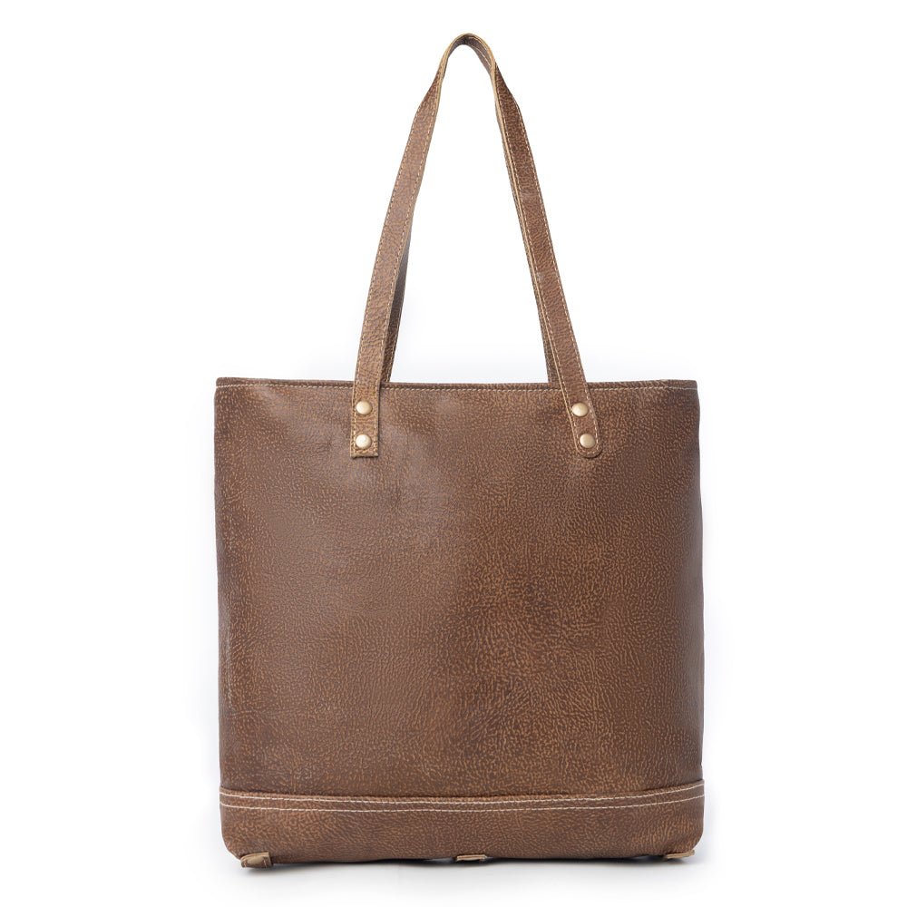 Hazel Opulence Leather And Hairon Bag - Myra USA