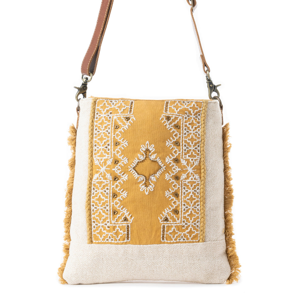 Harvest Grove Shoulder Bag in Golden Bloom - Myra USA