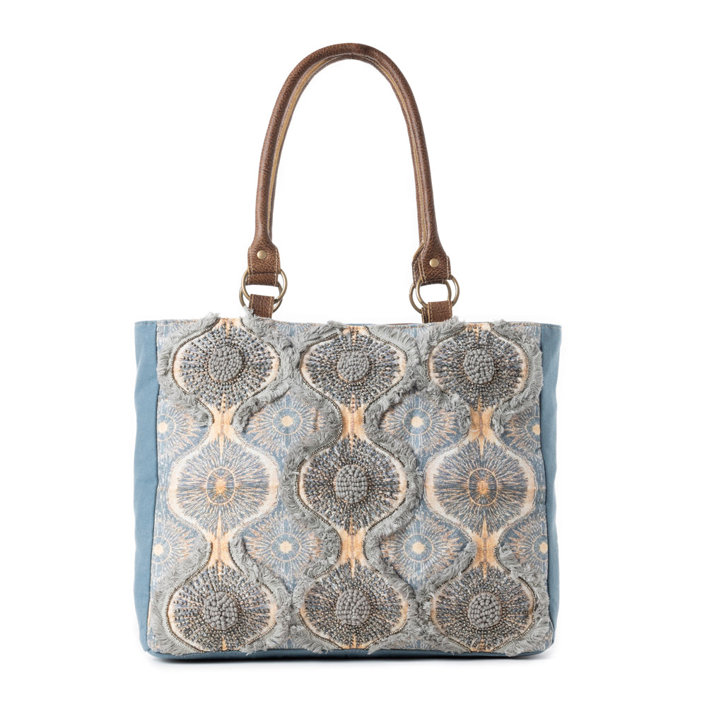 Seabound Mosaic Crossbody Bag in Faded Blue - Myra USA