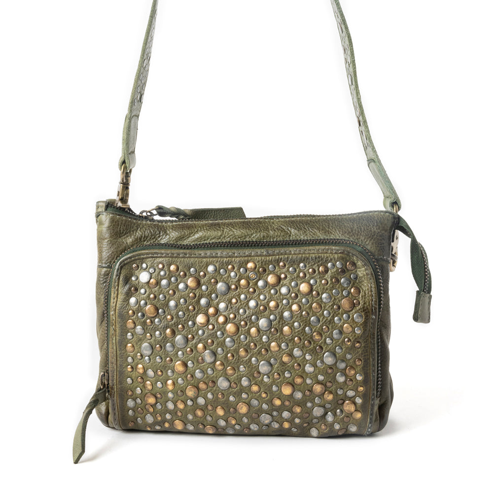 Mossveil Leather Bag in Sage Green - Myra USA