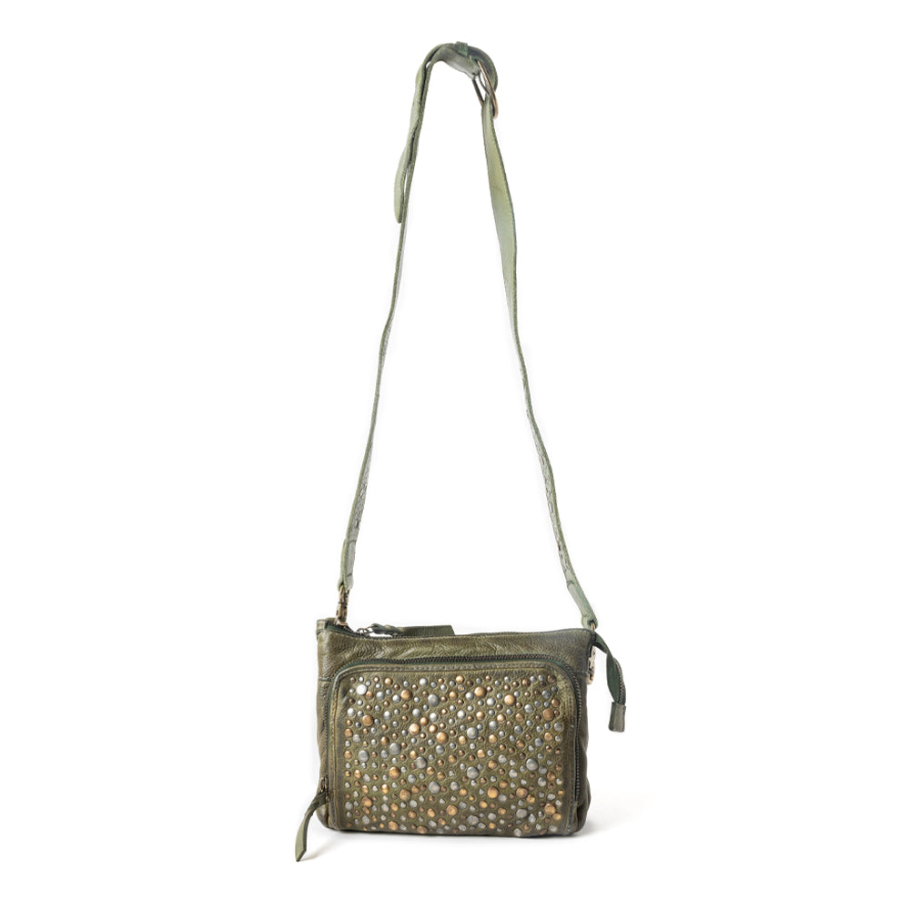 Mossveil Leather Bag in Sage Green - Myra USA