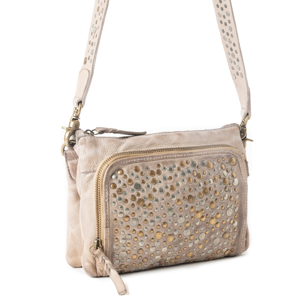 Mossveil Leather Bag in Beige