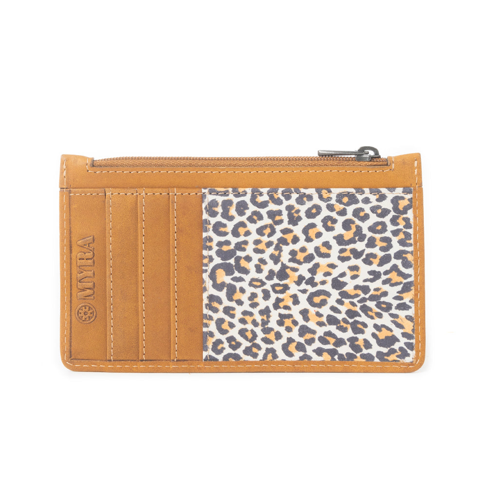 Prism Bloom Leather Credit Card Holder in Wild Pink