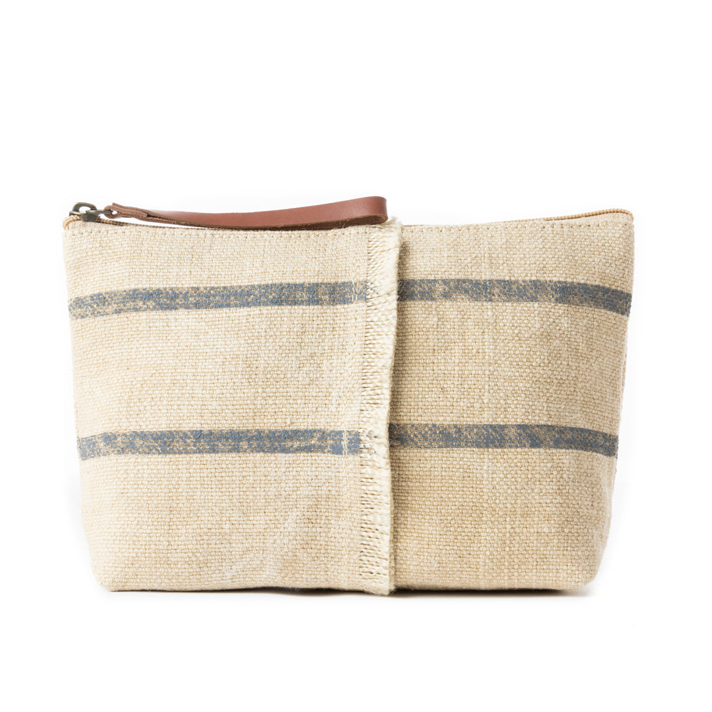Sierra Loom Pouch in Vintage Beige - Myra USA