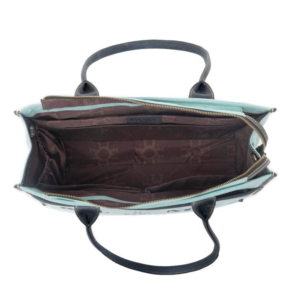Sel de Mer Tote Bag in Green - Myra USA