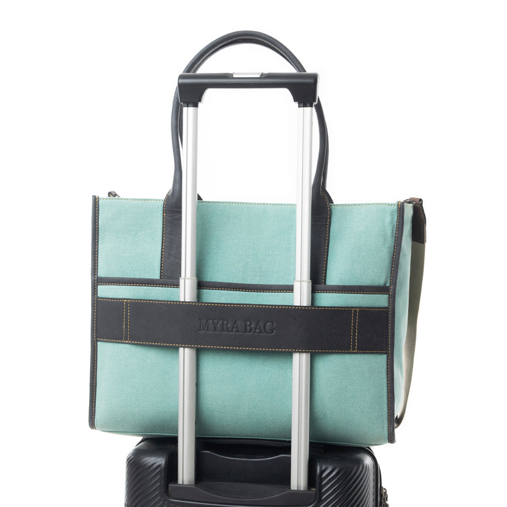 Sel de Mer Tote Bag in Green - Myra USA