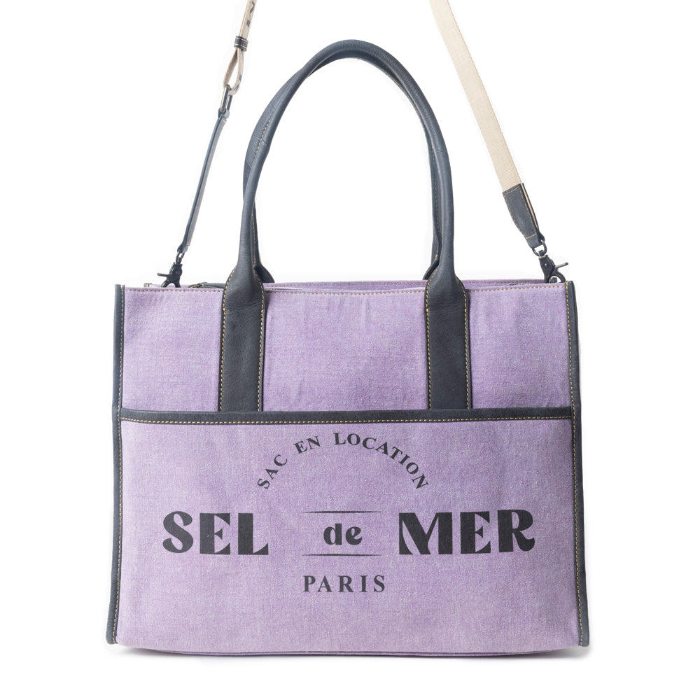 Sel de Mer Tote Bag in Purple - Myra USA