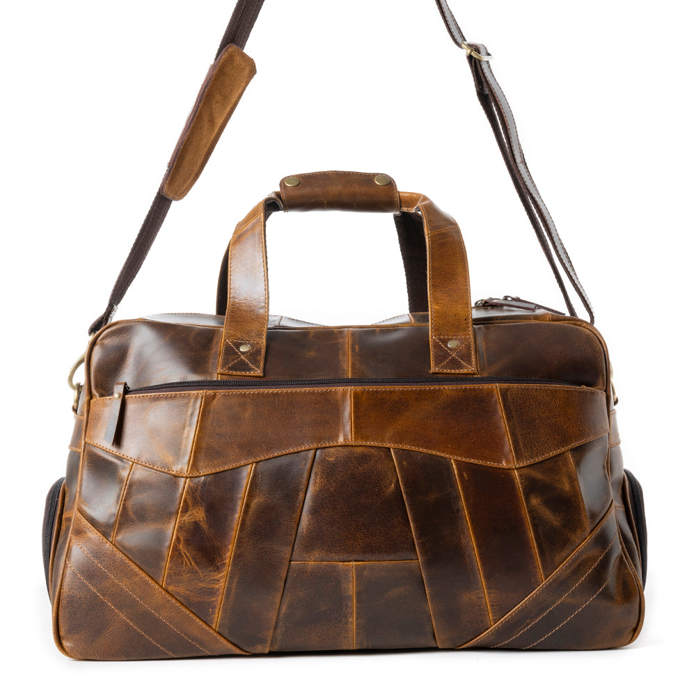 Rawhide Range Leather traveler Bag in Rodeo Tan - Myra USA