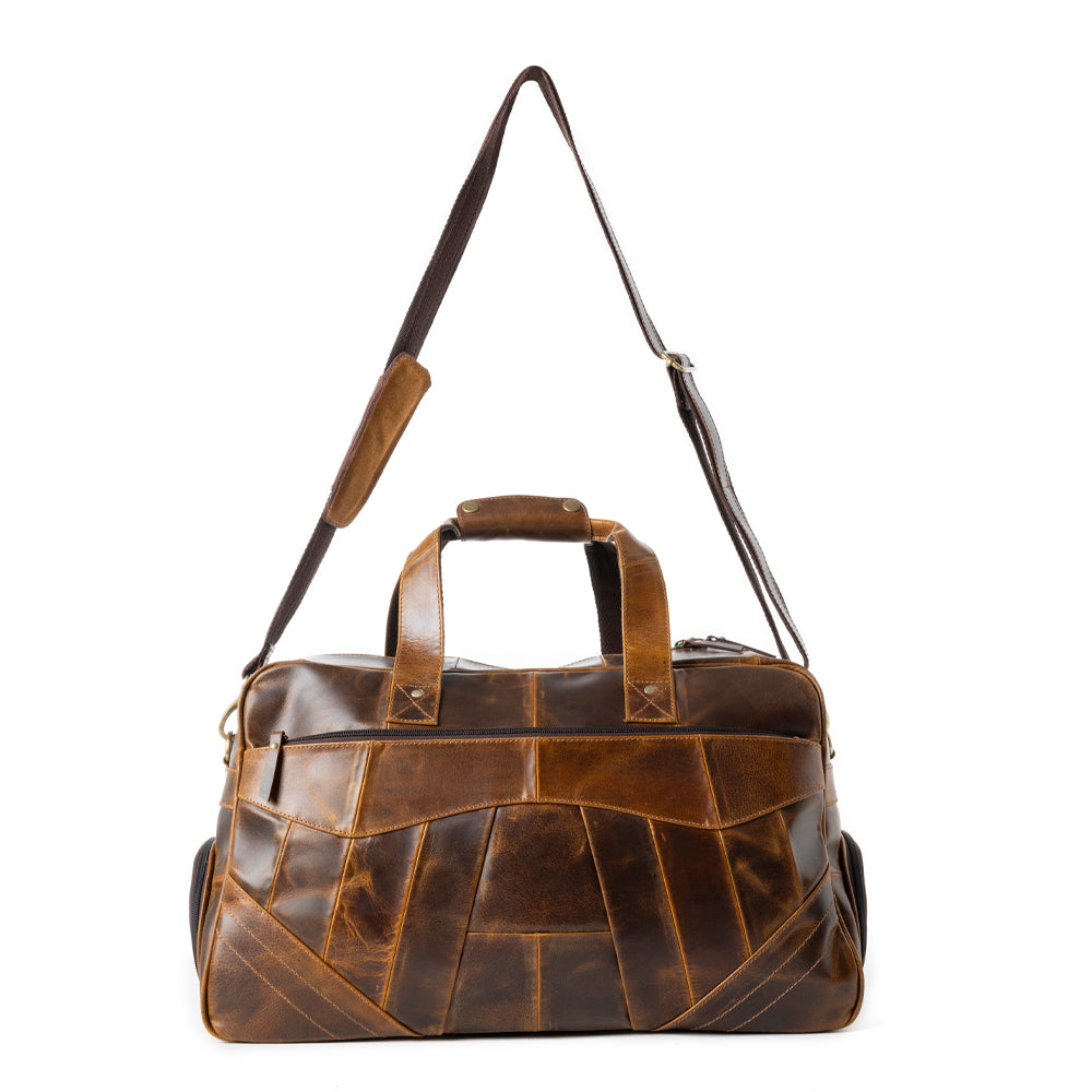 Rawhide Range Leather traveler Bag in Rodeo Tan - Myra USA