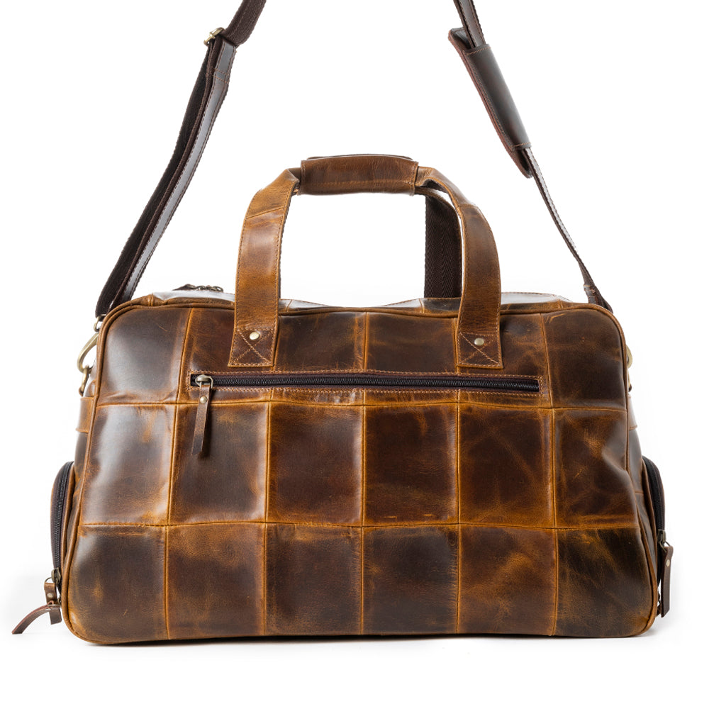 Rawhide Range Leather traveler Bag in Rodeo Tan - Myra USA
