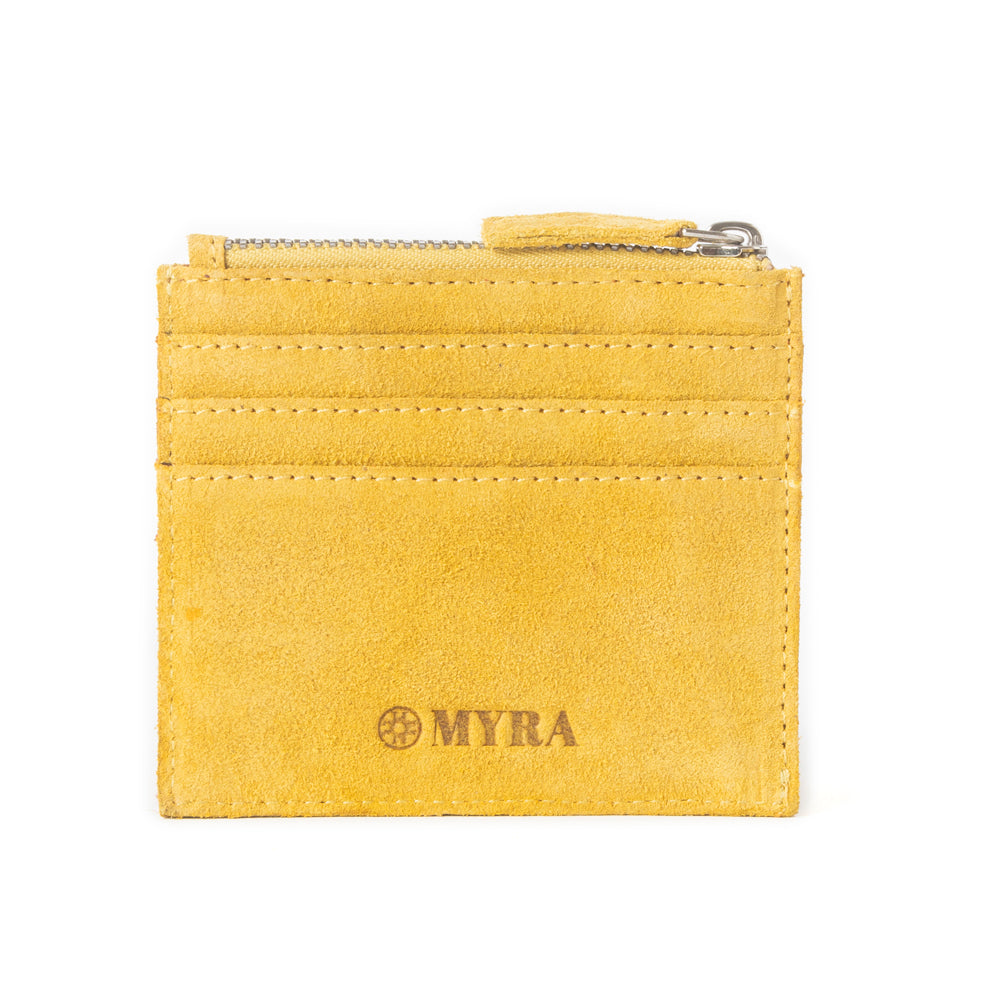 Cactus Sky Western Embroidered Credit Card Holder in Yellow - Myra USA