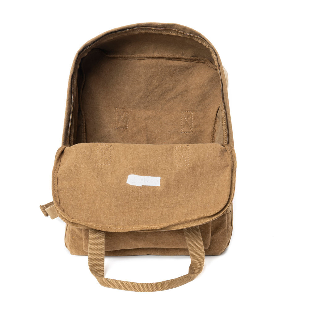 Pioneer Trek Canvas Backpack Bag in Rust Tan - Myra USA