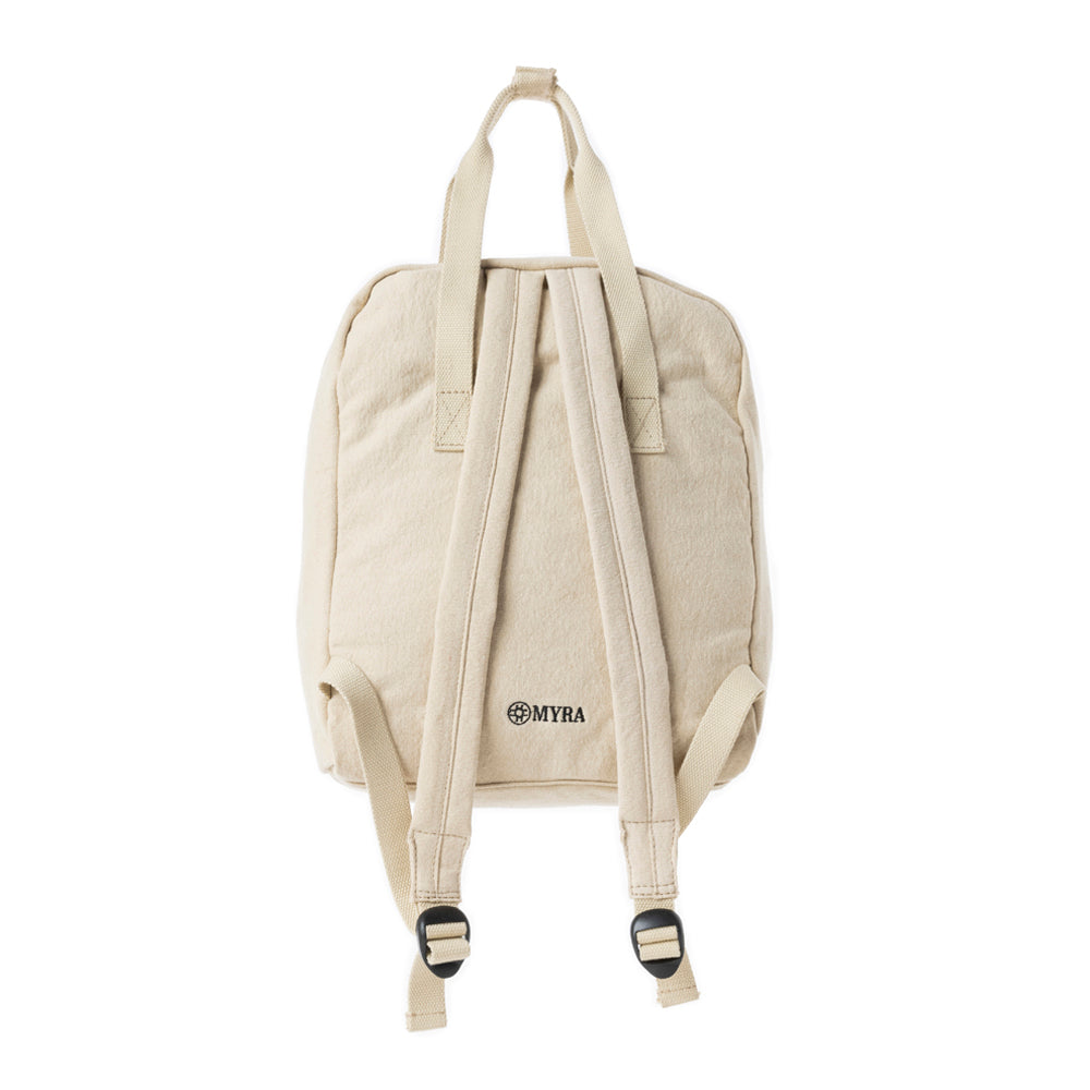 Pioneer Trek Canvas Backpack Bag in Beige - Myra USA