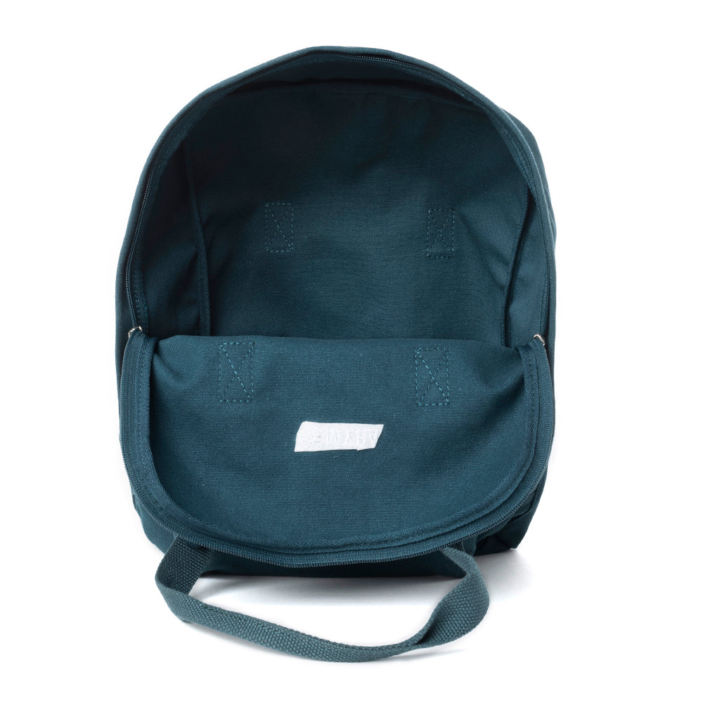Pioneer Trek Canvas Backpack Bag in Blue - Myra USA