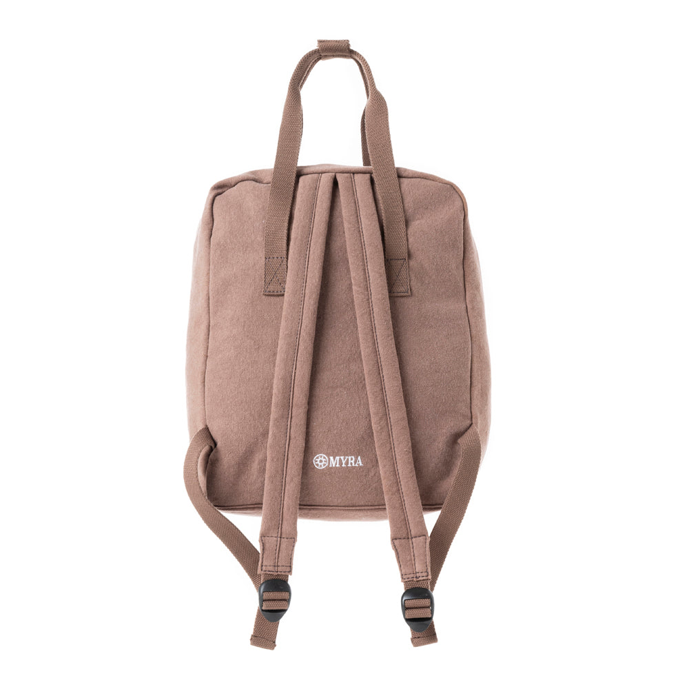 Pioneer Trek Canvas Backpack Bag in Brown - Myra USA