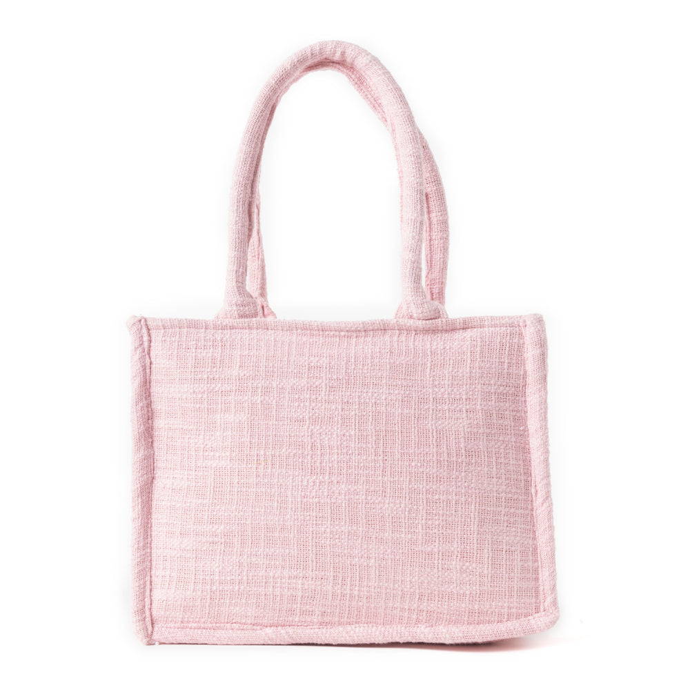 Gypsy Lace Canvas Bag in Light Pink - Myra USA