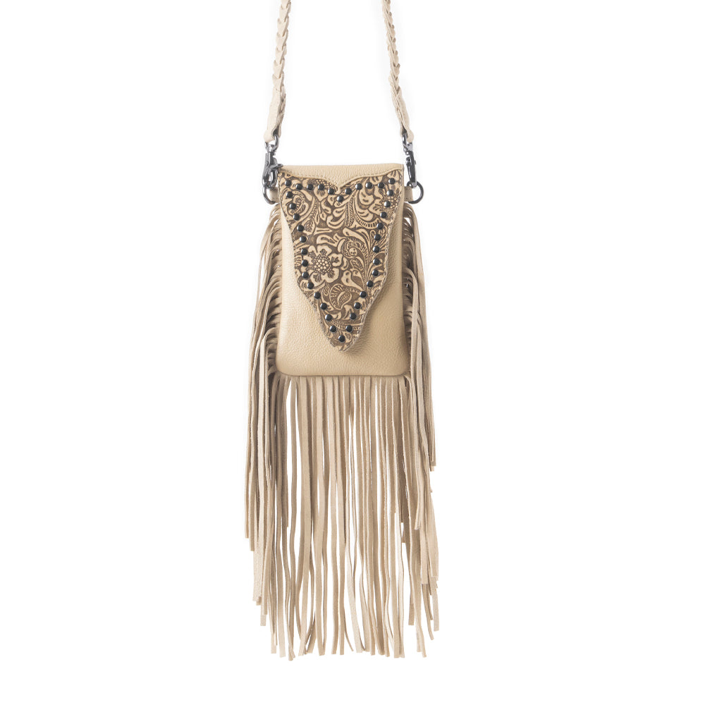 Whispering Totem Leather Bag in Nomad Ivory - Myra USA